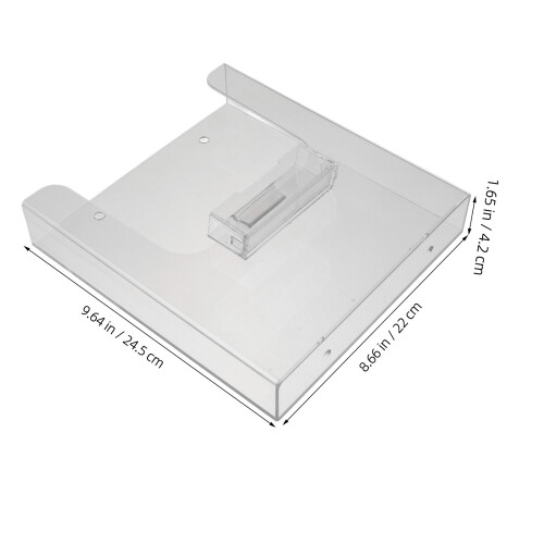 Clear Acrylic Wall Mount Document Rack for Office and Home Use 1