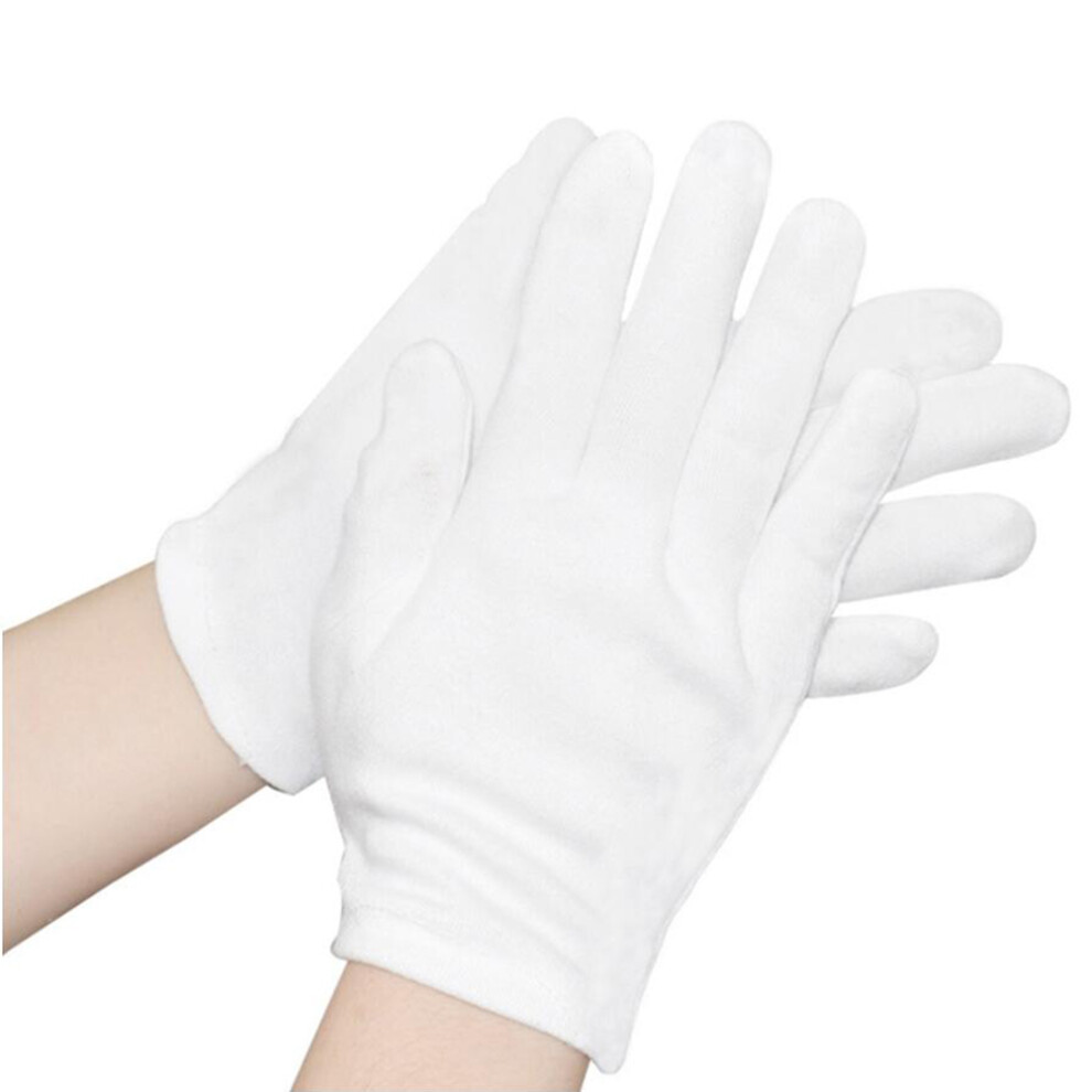 10 Pairs Cotton Gloves Thickened Breathable Workwear Size Xl White 3212175356913
