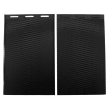 2 stuks bijenwas persplaten 5,4 mm flexibele siliconen bijenwas raatplaten imkeruitrusting voor het maken van honingraten zwart