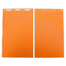 2PCS Beeswax Press Sheets 5.4mm Silicone Flexible Beeswax Foundation Sheet Beekeeper Equipment for Beekeeping Honeycomb Making Orange