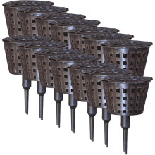 80 Pcs Fertilizer Baskets With Lid Portable Plastic Reusable Container