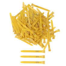 Chicken Leg Rings 1-100 Numbered Chicken Identification Leg Bands Tags Reusable for Ducks Chicks Chicken Pigeons Goose Yellow