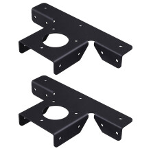 2Pcs Reinforced Pergola Corner Support Bracket Black Stainless Steel