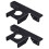 2Pcs Reinforced Pergola Corner Support Bracket Black Stainless Steel 1