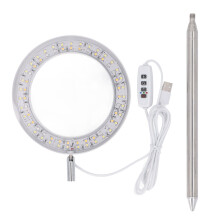 6inch Grow Light Full Spectrum Plant Light 26.5-165cm Adjustable Height Timing and Dimming Growing Lamp for Indoor White