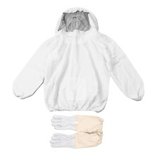 Anti Bee Suit Beekeeping Beeproof Jacket Hooded Jacket Top Beekeeping Protective Clothing With Gloves