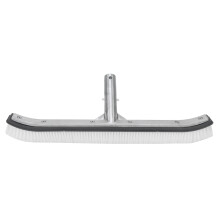 Cepillo de limpieza de piscinas de aluminio de 18 pulgadas, accesorios de limpieza de piscinas, color gris.