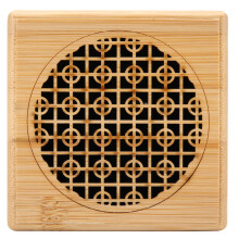 Innovative Hollow Bamboo Incense Burner Box Desktop Ornaments for Teahouse Decoration 9x9x3cm