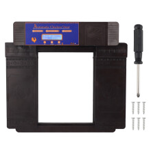 Automatic Chicken Door Opener with Timer Double Open Coop Poultry Habitat Supplies Dark Brown