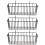 12Pcs Anti-Rust Black Hanging Wire Baskets Multi-Use Wall Storage 1