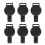 6Pcs Plastic Id Card Holders Retractable Badge Buckles Black Durable 1