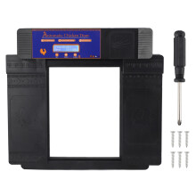 Automatic Chicken Door Opener with Timer Double Open Coop Poultry Habitat Supplies Black