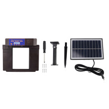 Automatic Chicken Coop Door Opener Anti Pinch IP45 Waterproof Solar Powered Poultry Coop Door with Timer Dark Brown