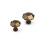 27mm Antique Brass Cabinet Knob Octagonal Pull 14