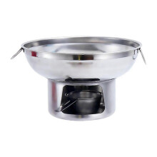 Stainless Steel Hot Pot Milk Tea Hot Traditional Chinese Hot Pot for Camping