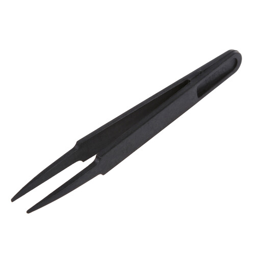 2X Pinzetta Nero in Plastica Anti-Statica Repair Tool 2