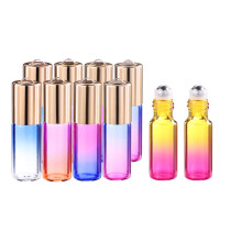 2Stk Aromatherapie Roller Flaschen Ölfläschchen Für Reisen Bunt