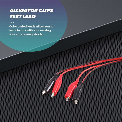 1M Double-end Alligator Clips Test Lead Jumper Wire 2