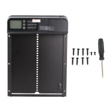 Automatic Chicken Coop Door with Timer Aluminum Alloy IP45 Waterproof LED Display Battery Powered Auto Chicken Door Opener for Farm