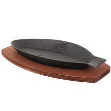 Durable Black Fish Grill Pan Wear-Resistant Roasting Cooking Pan