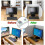 Foldable Desk Divider 2Pcs Grey 31in Privacy Panel for Office and School with Noise Reduction 3