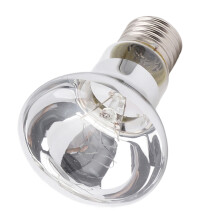 Lâmpada de aquecimento para répteis, soquete E27, com luz UVA, ideal para répteis e anfíbios. Simula o ciclo dia/noite. 220-240V, 25W.
