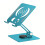 Support de tablette réglable, pliable, rotatif à 360-Bleu 1