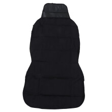 Capa dobrável preta para banco dianteiro de carro para cães, com fivela, impermeável, camada única, ideal para camping.