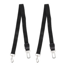 2 Cinto de Segurança Ajustável para Cães, Acessórios para Animais de Estimação em Veículos, 66cm