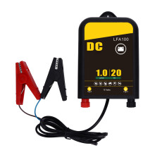 Chargeur portable pour clôture électrique de 20 km, 1 J CC, pour élevage et autres exploitations agricoles.