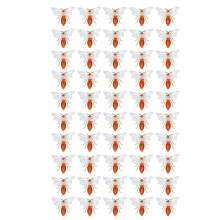 50 stuks bijenornamenten, mini schattige plastic honingbijtjes, decoratie voor boom, deur, muur, tuin en erf