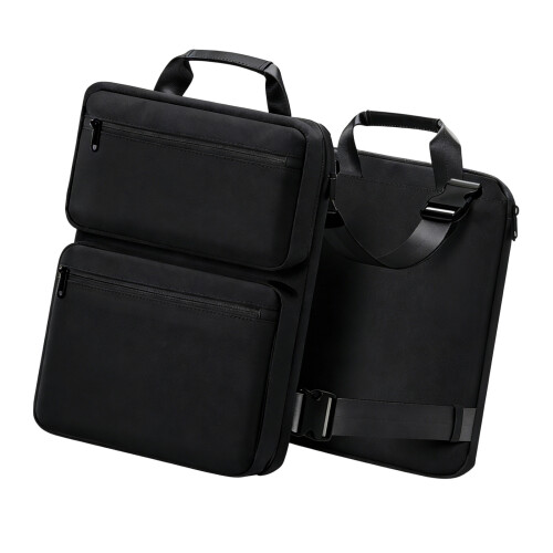 Shockproof  Expandable Laptop Handbag For-black removable