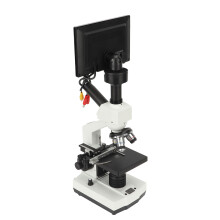 Lab Biological Trinocular Microscope 360 Degree Rotation Temperature Adjustable Video Microscope