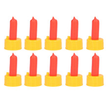 10Pcs Lamb Milk Drink Nipple Sheep Nursing Feeder Nipple for Orphaned Small Animal Feed Red