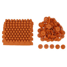 100 Set Livestock Tag Blank TPU Multifunctional Animal Ear Tags for Pig Lamb Cattle Farm Supplies