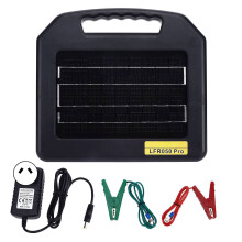Chargeur de clôture électrique solaire portable de 8 W avec portée de 48 km (30 miles) pour fermes (Prise UA)