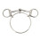 Freio para cavalo de aço inoxidável de 125 mm (5 polegadas) para treinamento ao ar livre com argolas soltas. 1