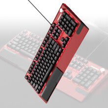 Ergonomische 104-toetsen RGB's-Rood Zwarte Schakelaar