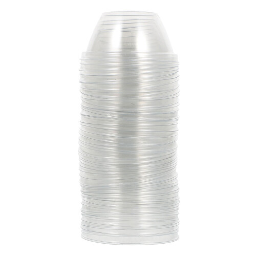 100Stk Transparente Plastik Pflanzabdeckungen Hydroponik Schutz Dome 1