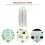 100Stk Transparente Plastik Pflanzabdeckungen Hydroponik Schutz Dome 8