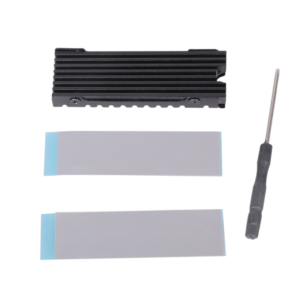 M.2 2280 Nvme Ssd Radiator Heat Sink Cooling Pad Heatsink- Black 7751001314247