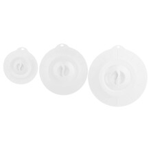 Couvercles de cuisine multifonctionnels compatibles micro-ondes, en silicone alimentaire réutilisable, avec une forte aspiration et un design