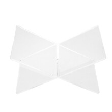 suporte para livros em formato x para mesa com pastas revistas
