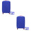 2Stk Elastischer Gepäckschutz Blau Für Trolleykoffer 6