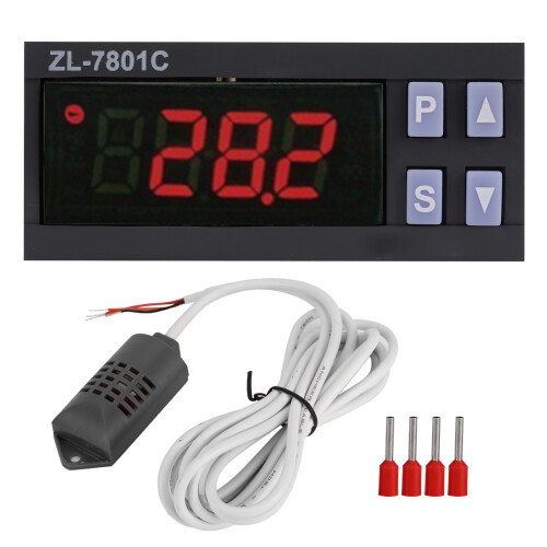 HighAccuracy Smart LCD Temperature Humidity Controller Thermostat for Incubator