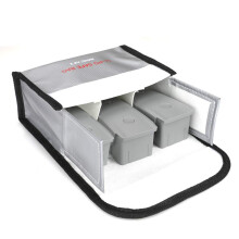 Fireproof Lipo Battery Storage Bag for DJI Mavic Air 2/2S, Explosion‑Resistant Triple Battery Case
