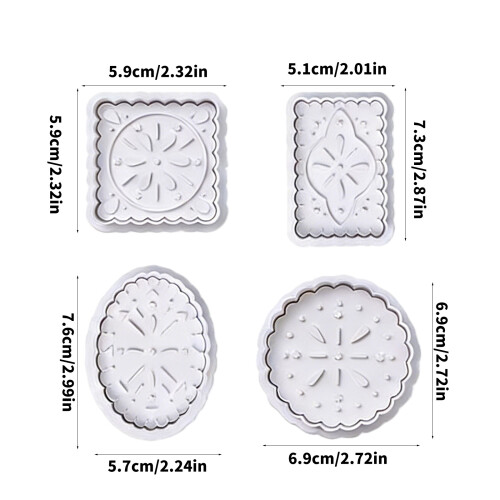 Assortiment de moules à gaufres et à biscuits en plastique, 2