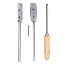Kit de 4 limas dentárias para cavalos, de alta flexibilidade, para polimento fino e superfícies mais lisas. Ideal para fazendas de animais.