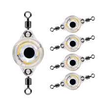 LED Underwater Fishing Lures,Lighted Bait Flasher,Deep Drop Fishing Lures,Fish Eye Attractive Light Bait Lure Lamp 5PCS