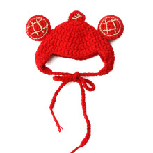 Pet Costume Bib Chinese Style Trick Fortune Cat Headgear Cute Small Animal Pet Hat Dressing Up Headwear for Cat and Dog Photo Prop